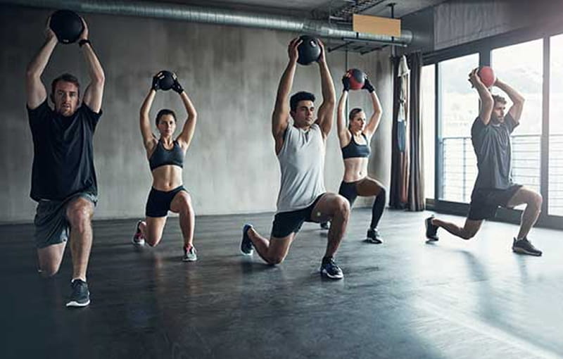 Modern fitness center