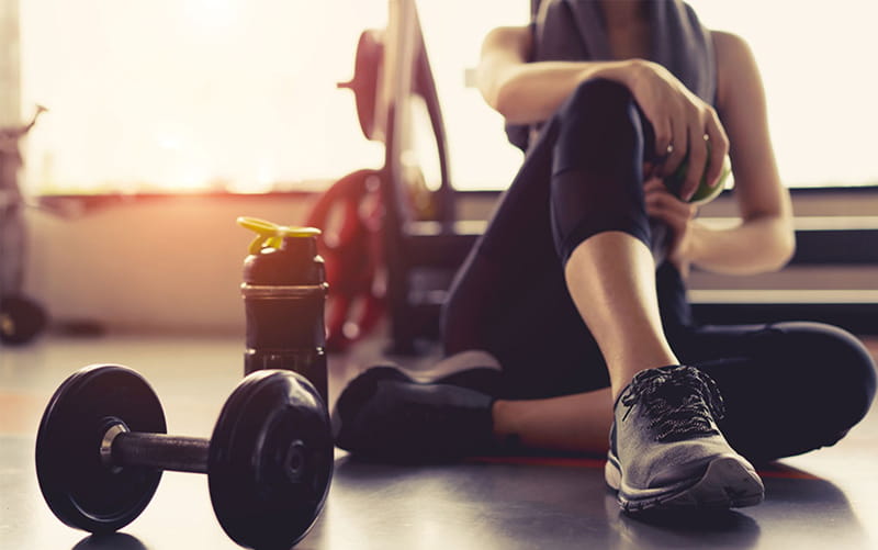 Modern fitness center